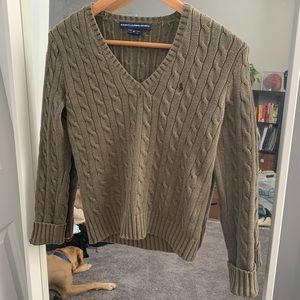 Ralph Lauren cropped v neck sweater